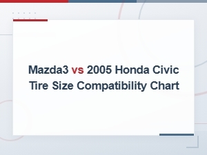 Mazda3 and 2005 Honda Civic Tire Size Compatibility Chart & Replacement Options